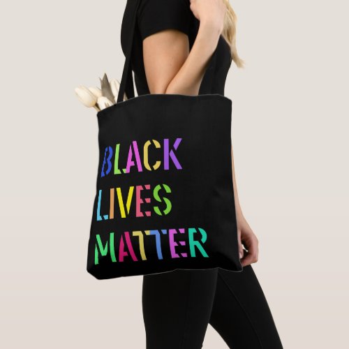 Black Lives Matter Stencil 01 Multi Sizes  Styles Tote Bag