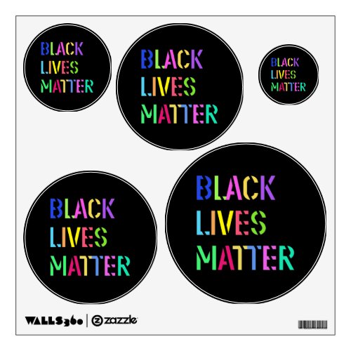 Black Lives Matter Stencil 01 Multiple Styles Wall Decal