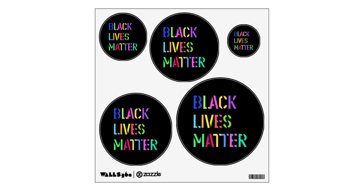 Black Lives Matter Stencil 01 Multiple Styles Wall Decal | Zazzle