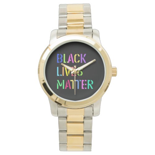 Black Lives Matter Stencil 01 Multiple Styles Watch