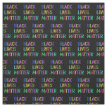 Black Lives Matter Stencil 01 Small Pattern Fabric