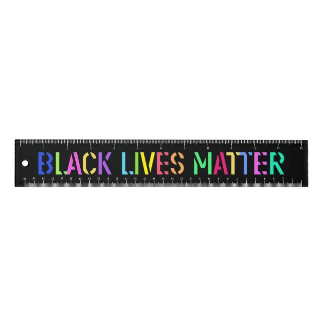 Black Lives Matter Stencil 02 Custom Styles Ruler (Front)