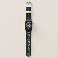 Black Lives Matter Stencil 02 Editable Apple Watch Band Zazzle