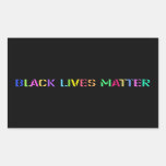 Black Lives Matter Stencil 02 Uprising Multi Style Rectangular Sticker