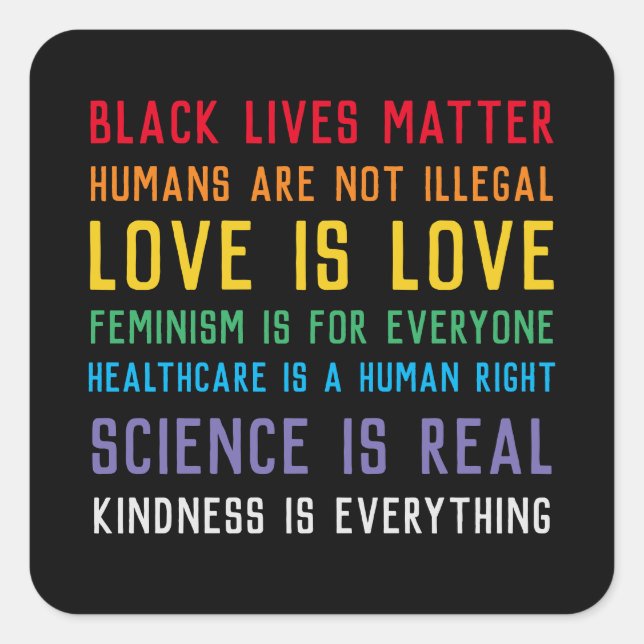 Black Lives Matter sticker (Front)