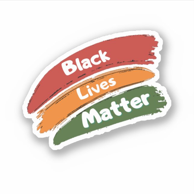 Black lives Matter  Sticker (Front)