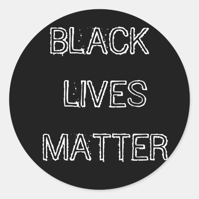 Black Lives Matter Sticker BLM (Front)