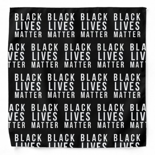 Black Lives Matter Text BLM BlackLivesMatter Bandana