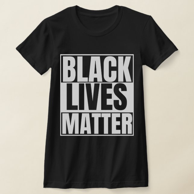 Black Lives Matter Text  T-Shirt (Laydown)
