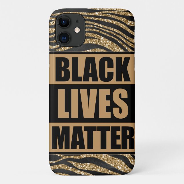 Black Lives Matter Tiger Stripe iPhone / iPad case (Back)