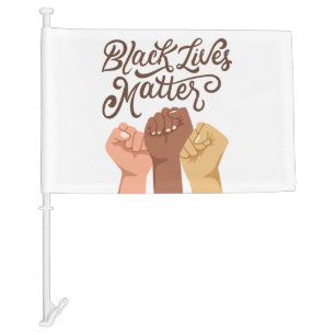 Black Lives Matter - Unity Car Flag
