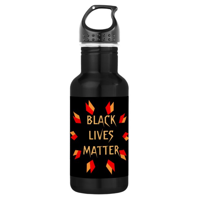 Black Lives Matter Water Bottle (Front)