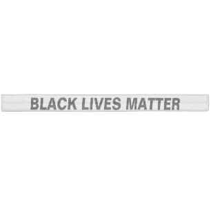 Black Lives Matter white and black text minimalist Elastic Hair Tie