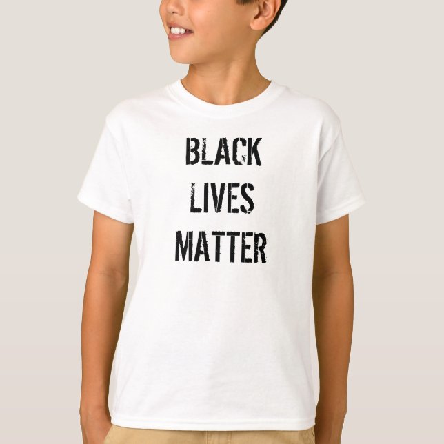 Black Lives Matter White T-Shirt | Kid's (Front)