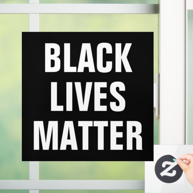 Black Lives Matter Window Cling (Home)