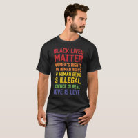 Black lives matter-Women's rights are human right T-Shirt