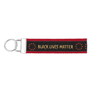 Black Lives Matter Wrist Keychain