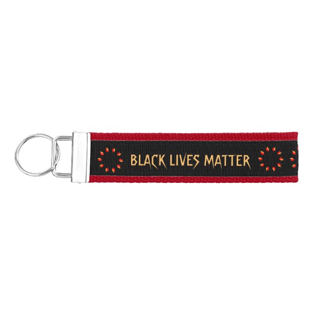 Black Lives Matter Wrist Keychain (Keys on Left)