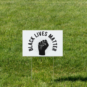 Black Lives Matter Yard Sign