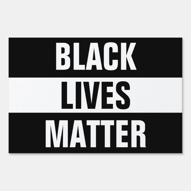 Black Lives Matter Yard Sign (Front)