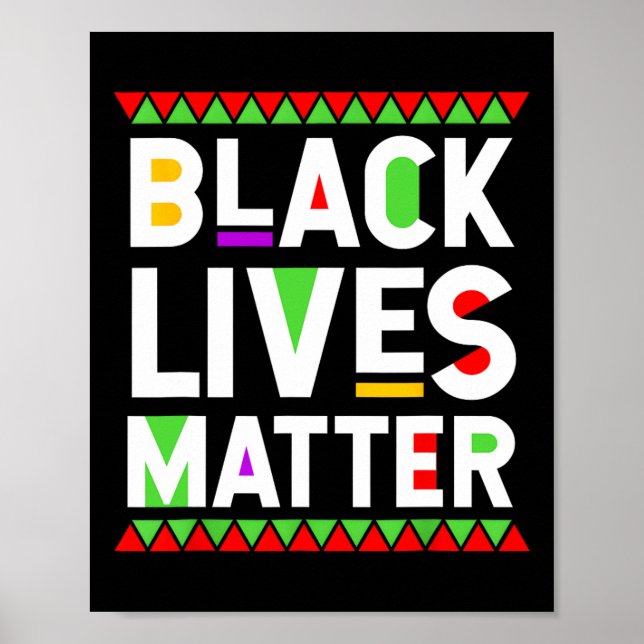 Black Lives Problem Black History Month Celebratio Poster (Front)
