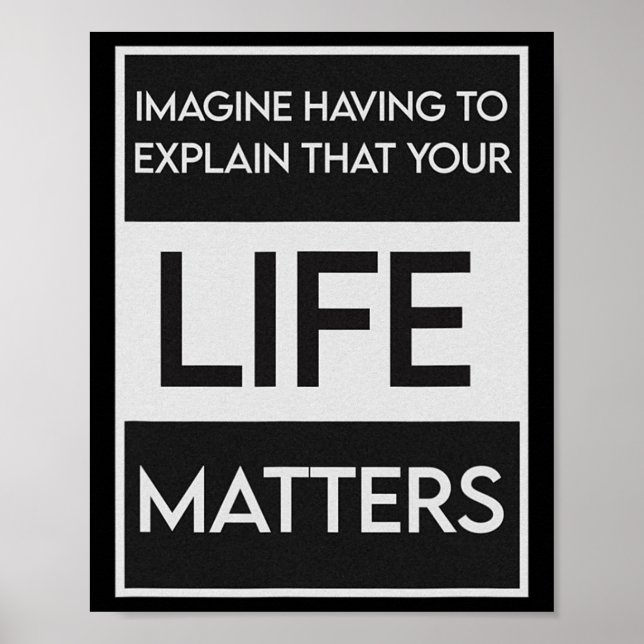 Black Lives Problem Blm Resist - Engage In The Det Poster (Front)