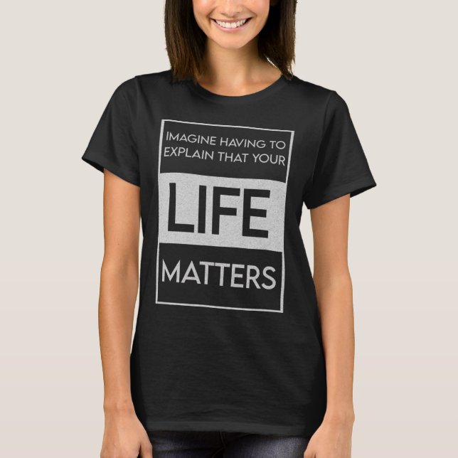 Black Lives Problem Blm Resist - Engage In The Det T-Shirt (Front)