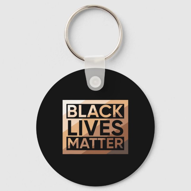 Black Lives Problem - Melanin Shades Blm Men Women Keychain (Front)