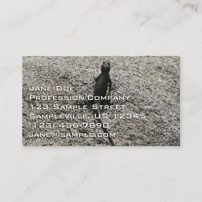 Black Lizard Business Card (Front)
