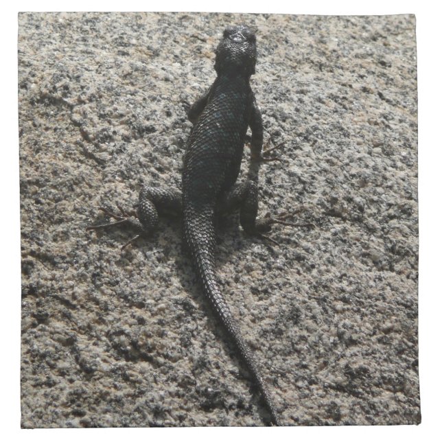 Black Lizard Cloth Napkin (Front)