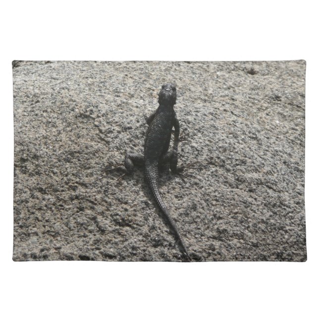 Black Lizard Cloth Placemat (Front)