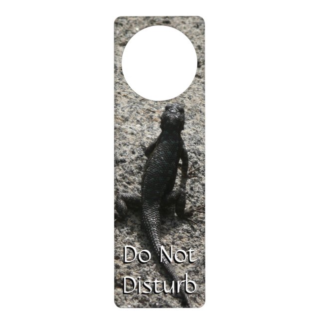 Black Lizard Door Hanger (Front)
