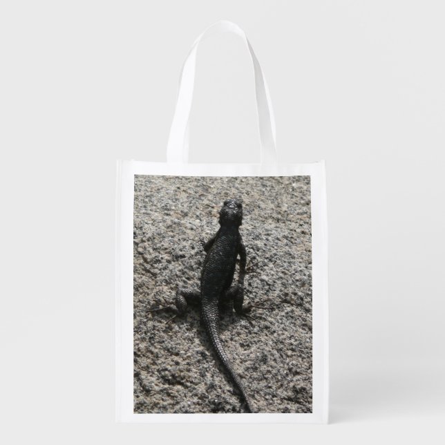 Black Lizard Grocery Bag (Front)