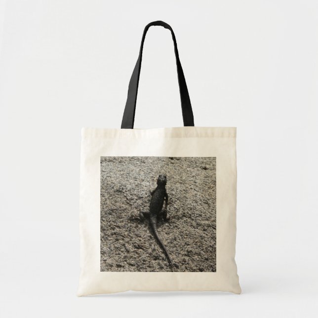 Black Lizard Tote Bag (Front)