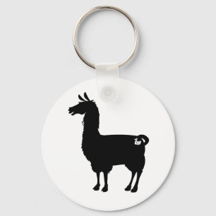 Black Llama Keychain