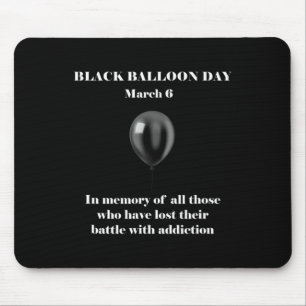 Black Lloon Day Overdose Awareness Addition  Mouse Pad