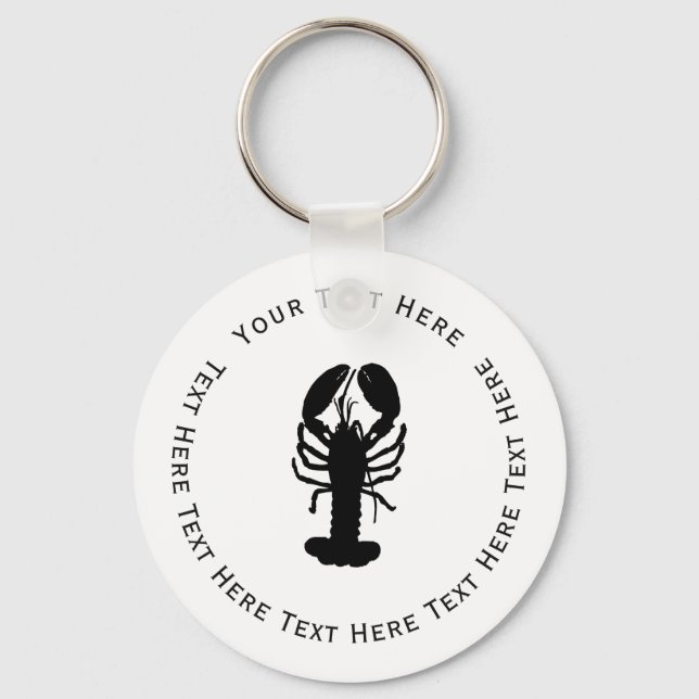 Black Lobster Keychain (Front)
