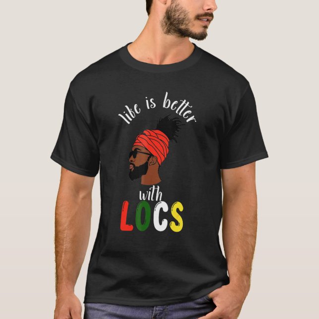 Black Locd - Afro Man T-Shirt (Front)