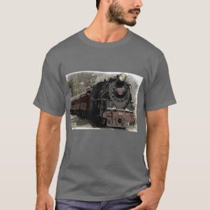 Black Locomotive Train Shirt