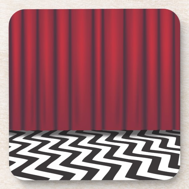 Black Lodge Red Room Coaster (Front)