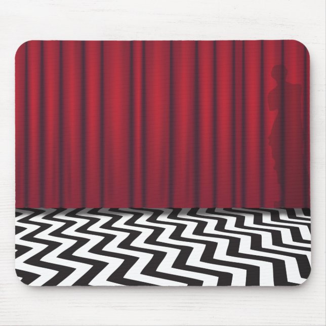 Black Lodge Red Room Mouse Pad (Front)