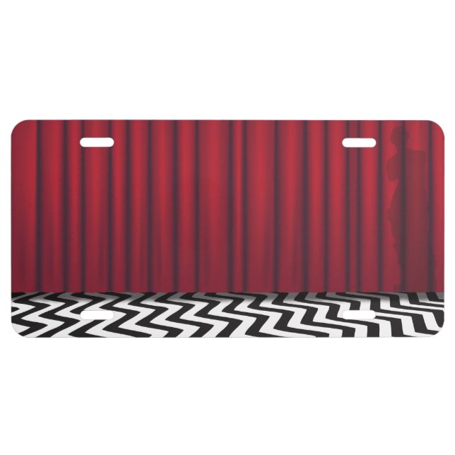 Black Lodge Twin Peaks License Plate (Front)