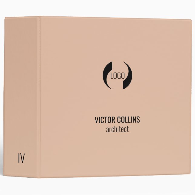 Black Logo 3 Ring Binder (Front/Spine)