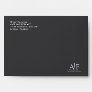 Black Logo Bussiness Envelope