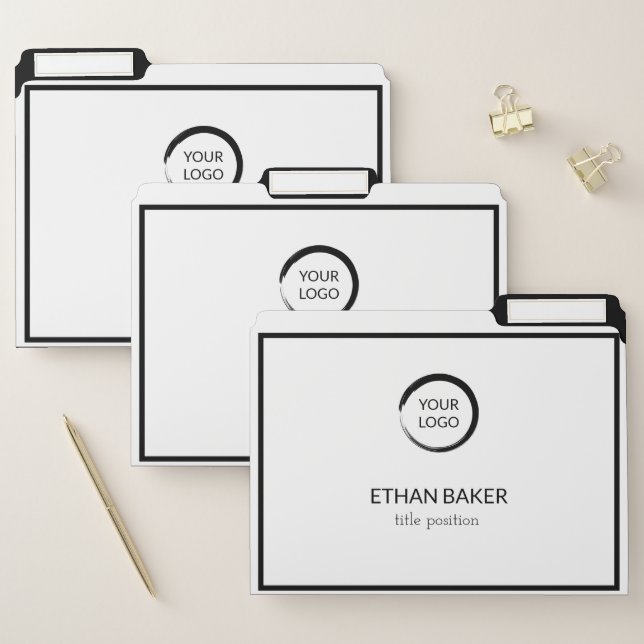 Black Logo File Folder (Set)
