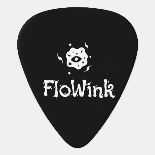 Black Logo Flowink Guitar Pick