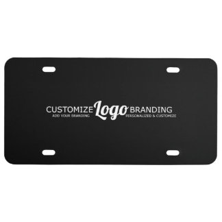Black Logo License Plate | Modern Business 