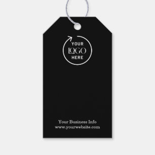 Black Logo   Modern Business Product Gift Tags