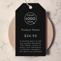 Black Logo, Modern Business Product Price Tags