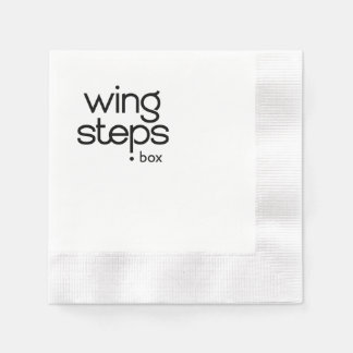 Black Logo on Napkins